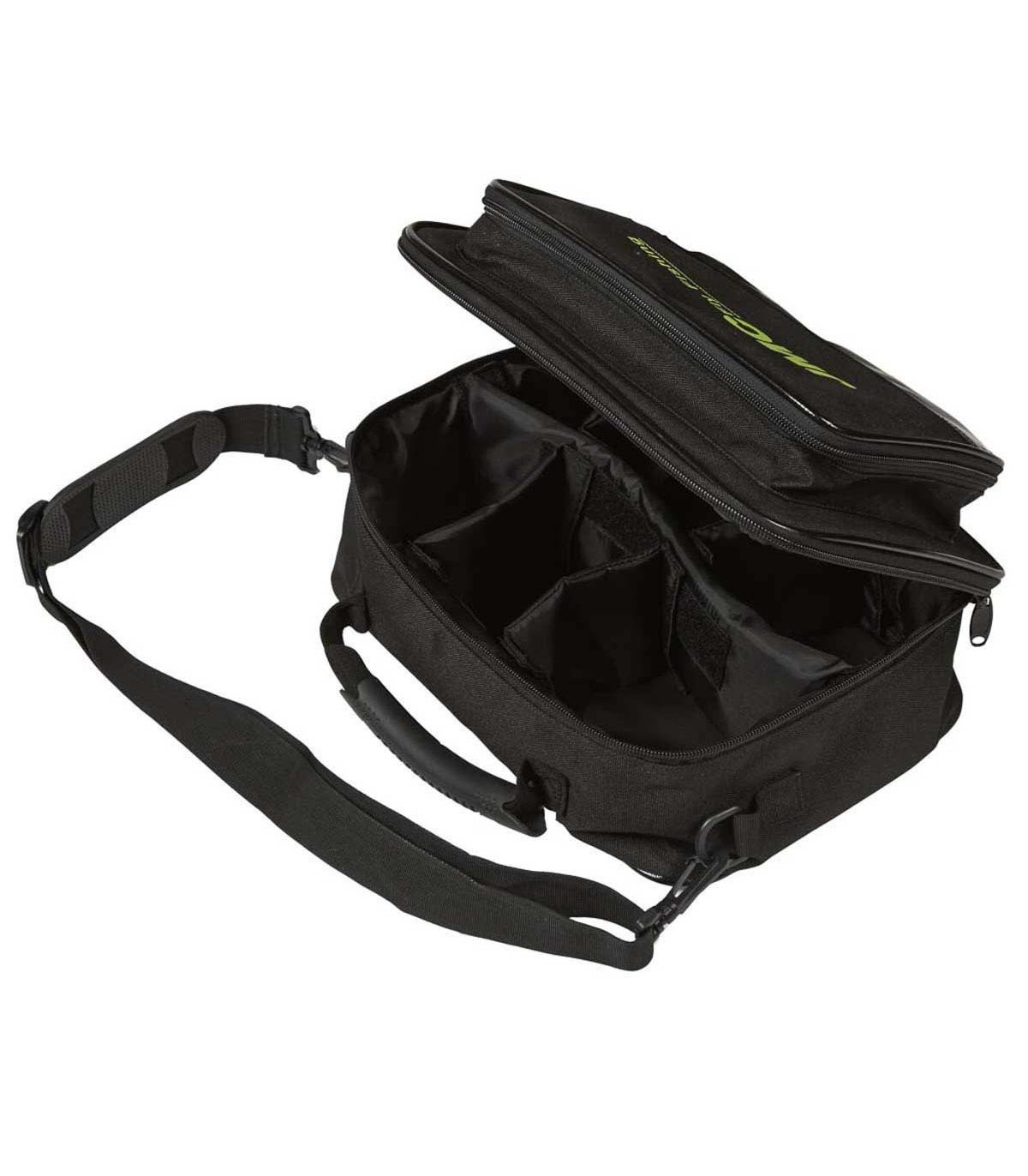 Sacoche Double Pour Moulinets De Pêche Yuki - 2 Compartiments, Polyester 300D, Dimensions 20x17x19 Cm