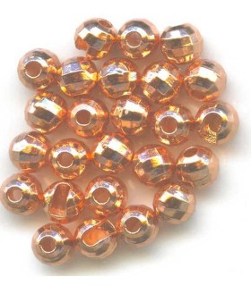 50 Billes tungstène fendu à facette Or