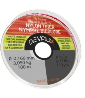 Nylon Devaux Tiger Nymphe Bicolore Rouge/jaune