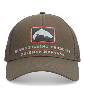 Casquette Simms Trout Icon Trucker Hickory
