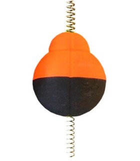 Flotteur truite toc ressort Fiquet Pêche Orange Fluo