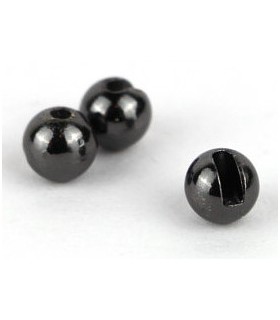 25 Billes Tungstène Fendues noir brillant