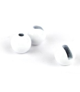 10 Billes Tungstène Fendues blanc