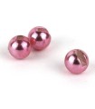 25 Billes Tungstène Fendues métal  rose