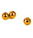 100 Billes Tungstène Fendues métal orange
