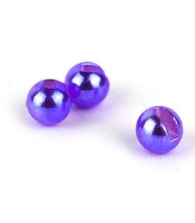 25 Billes Tungstène Fendues métal  pourpre