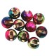 25 Billes Tungstène Fendues métal rainbow