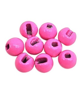 10 Billes Tungstène Fendues rose fluo