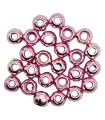 100 BILLES TUNGSTENE Rose métal