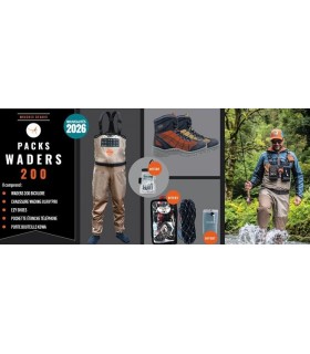 Pack Waders Devaux 200 avec waders bicolores et chaussures OLRIV PRO