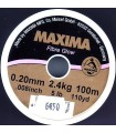 Nylon Maxima Fibre Glow rouge 100m