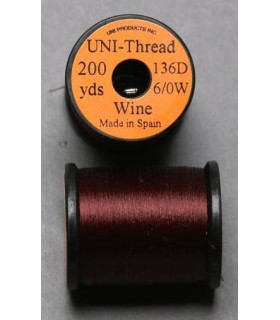 Fil montage  UNI-THREAD 6/0 Lie de Vin