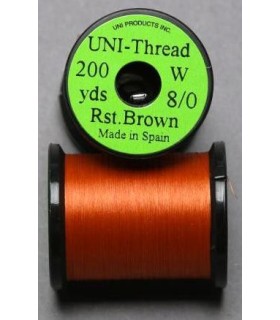 Fil montage  UNI-THREAD 8/0 Brun rouille
