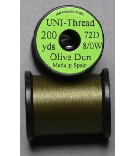 Fil montage  UNI-THREAD 8/0 Olive Gris