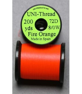 Fil montage  UNI-THREAD 8/0 Orange Feu