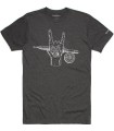 Tee shirt SIMMS Hackett Rocker Charcoal Heather